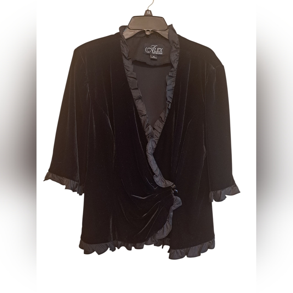 Alex Evenings Formal Velvet Jacket